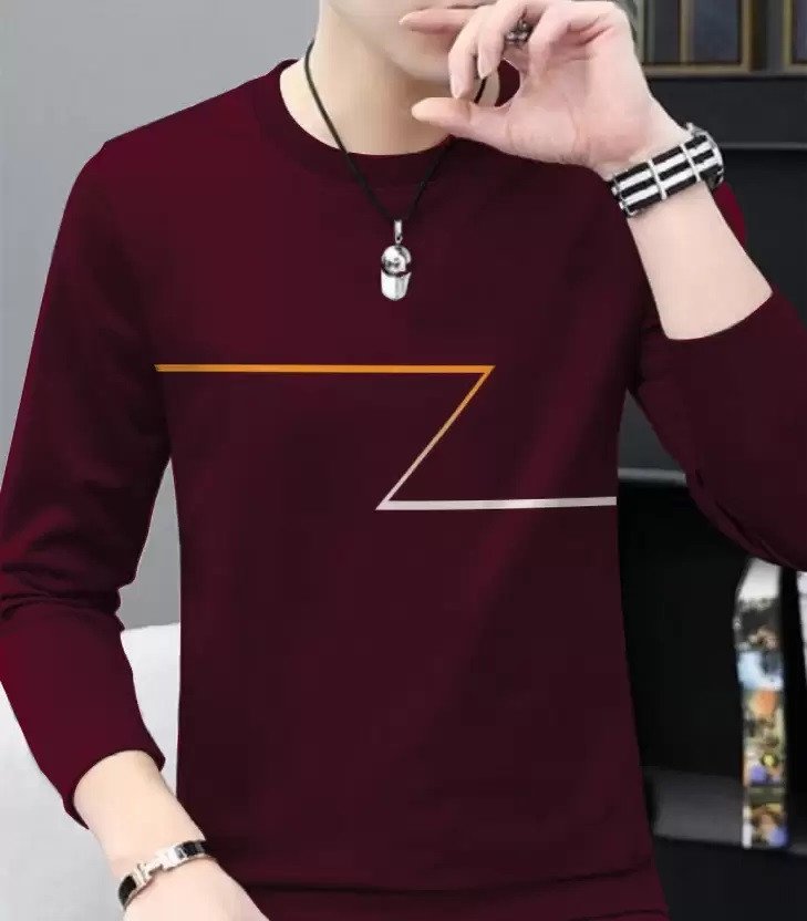 L G Garments Trendy Regular Fit Cotton Rich Blend Striped Round Neck T-Shirt for Men Multi-Colour (S , M , L , XL , XXL)