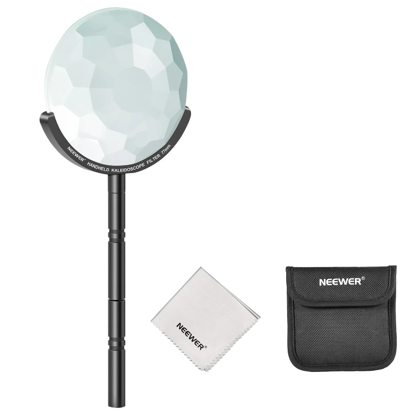 NEEWER 77mm Handheld Kaleidoscope Prism Lens Filter-Kaleidoscope Prism Filter