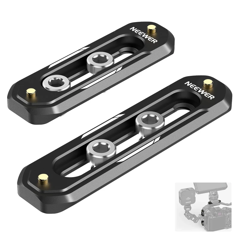 NEEWER 2 Pack Mini NATO Rail Set (UA033)