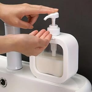 SmartGadgets 300ml Refillable Hand Wash Dispenser – Versatile Pump Bottle for Liquid Soap, Dish Soap & Shampoo – Ideal for Kitchen, Bathroom, and Household Use