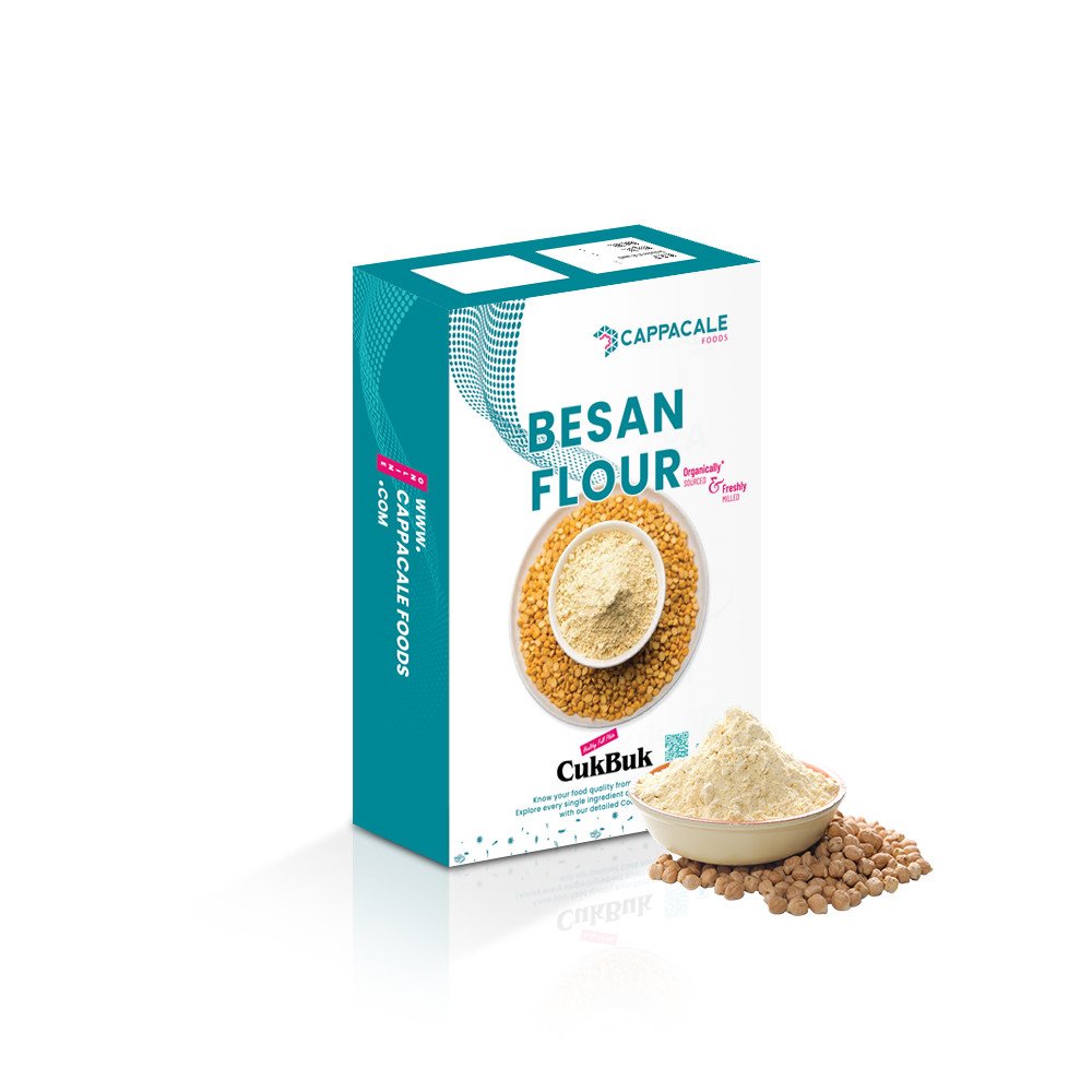 Cappacale Besan Flour 1Kg | Pure Chana Dal | Rich In Fiber | Natural Gram Flour