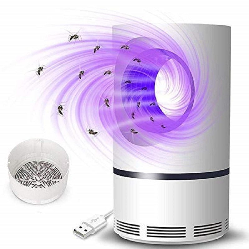 SmartGadgets Blue Hole Mosquito Trap Killer Electric Indoor Mosquito Trap USB Power Insect Mosquito Killer LED Mosquito Lamp Non-Toxic No Zapper Suction Fan Large