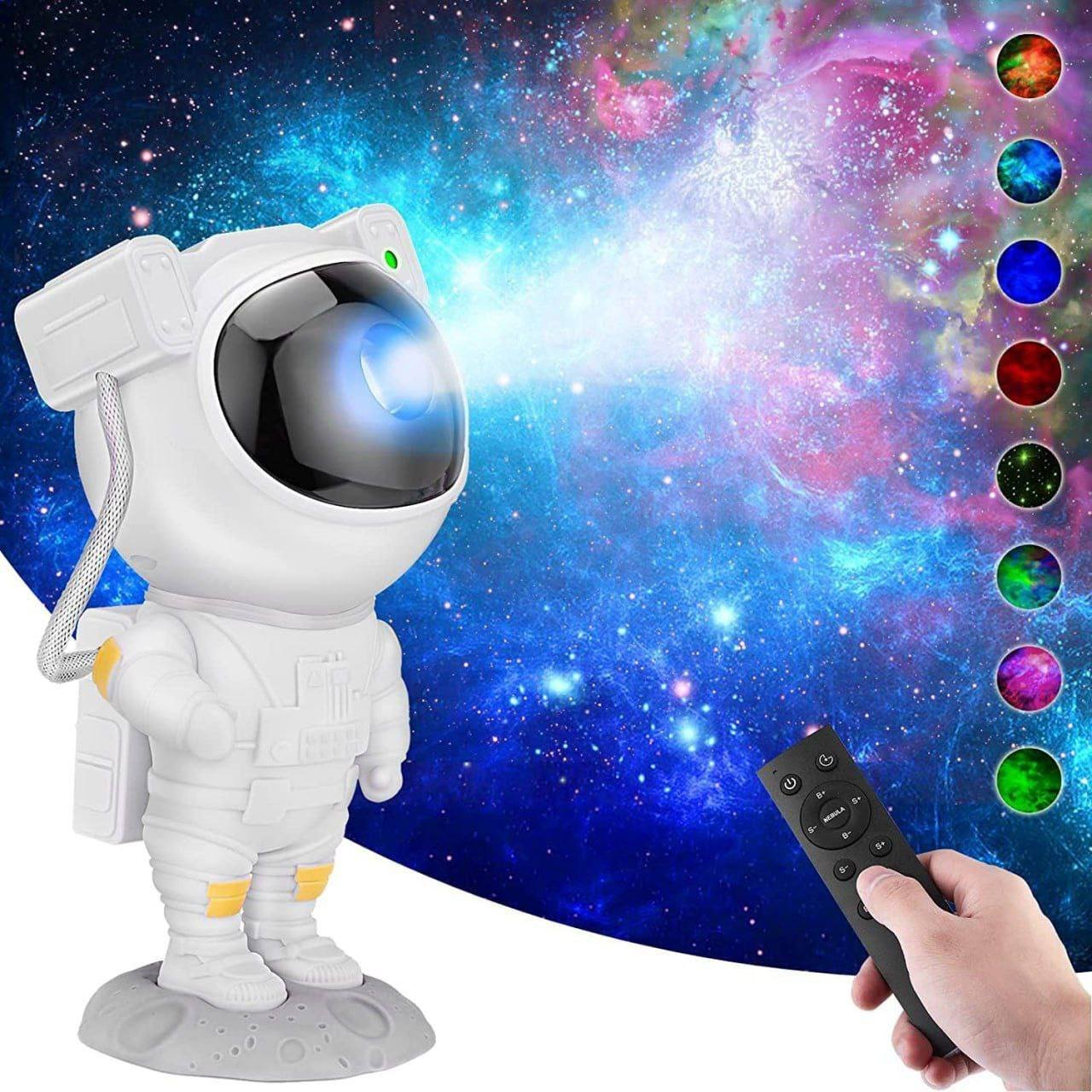 SmartGadgets Astronaut Galaxy Projector Night Light – 360° Rotating Nebula Star Light with Remote & Timer, Perfect for Kids, Adults, Bedrooms, and Parties