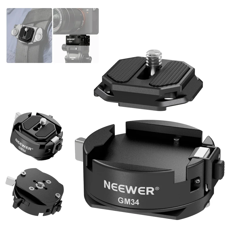 NEEWER Camera Quick Release Plate Kit (GM34)