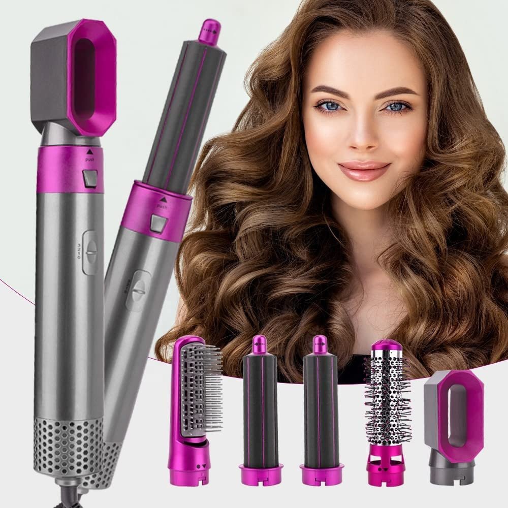 SmartGadgets 5-in-1 Hot Air Brush Styler – 1000W Detachable Electric Hair Dryer Brush, Rotating Hot Air Styler for All Hairstyles
