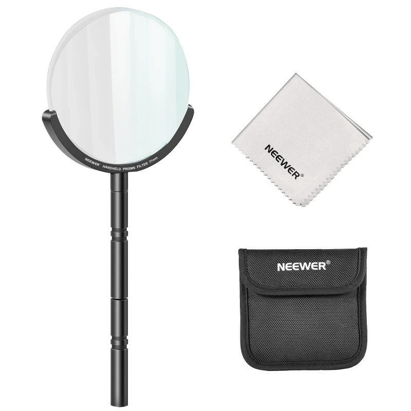 NEEWER 77mm Handheld Kaleidoscope Prism Lens Filter-Linear Prism Filter