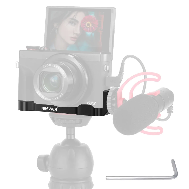 Metal Bracket Hand Grip for Canon G7 X Mark II/III