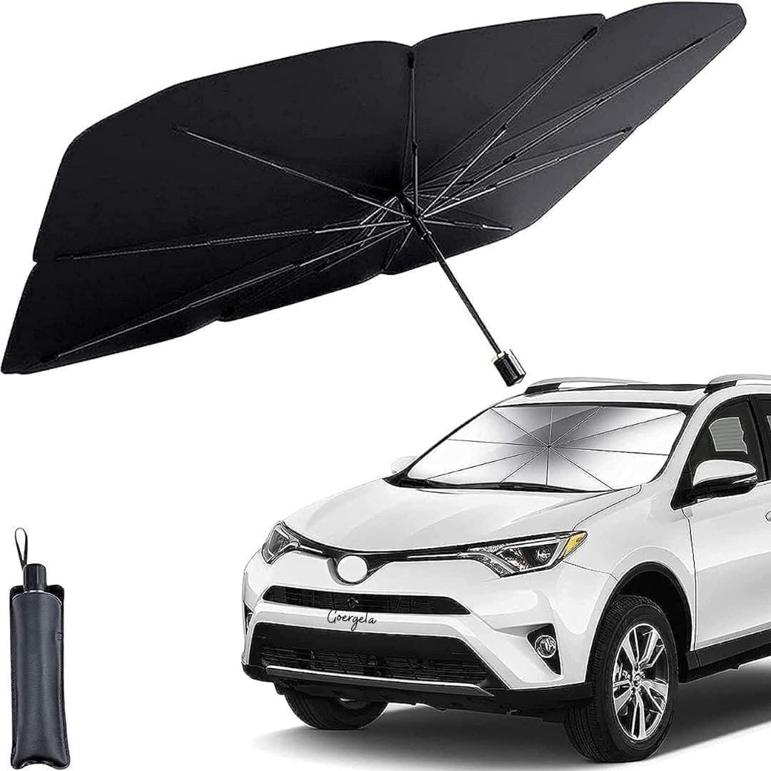 SmartGadgets Car Sun Light Windshield Cover, Umbrella Sun Light for Car Front Window Sun Protection & Heat Insulation Sun Light Full Cover Sun Light for Most Vehicles