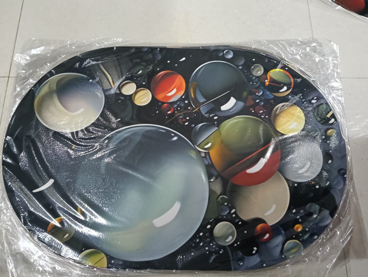 SmartGadgets 5D Printed Round Mat- Round Bathroom Mat