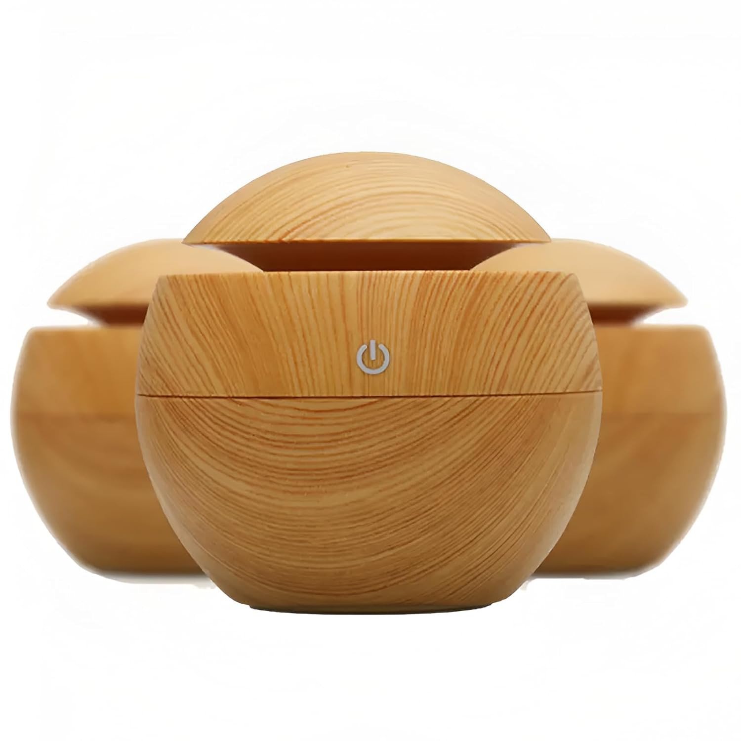 SmartGadgets Wood Humidifier-Wood Cool Mist Ultrasonic Humidifier For Room Moisture, Aroma Diffuser for Home, Essential Oil Diffuser With Colorful Light, Auto Shut-Off Ideal for office, car, travel, h
