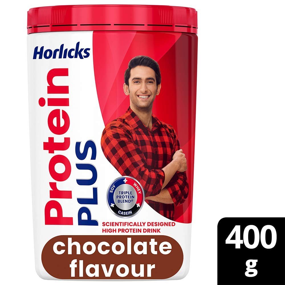Horlicks Protein+ Health and Nutrition Drink - 400 g Pet Jar (Chocolate)