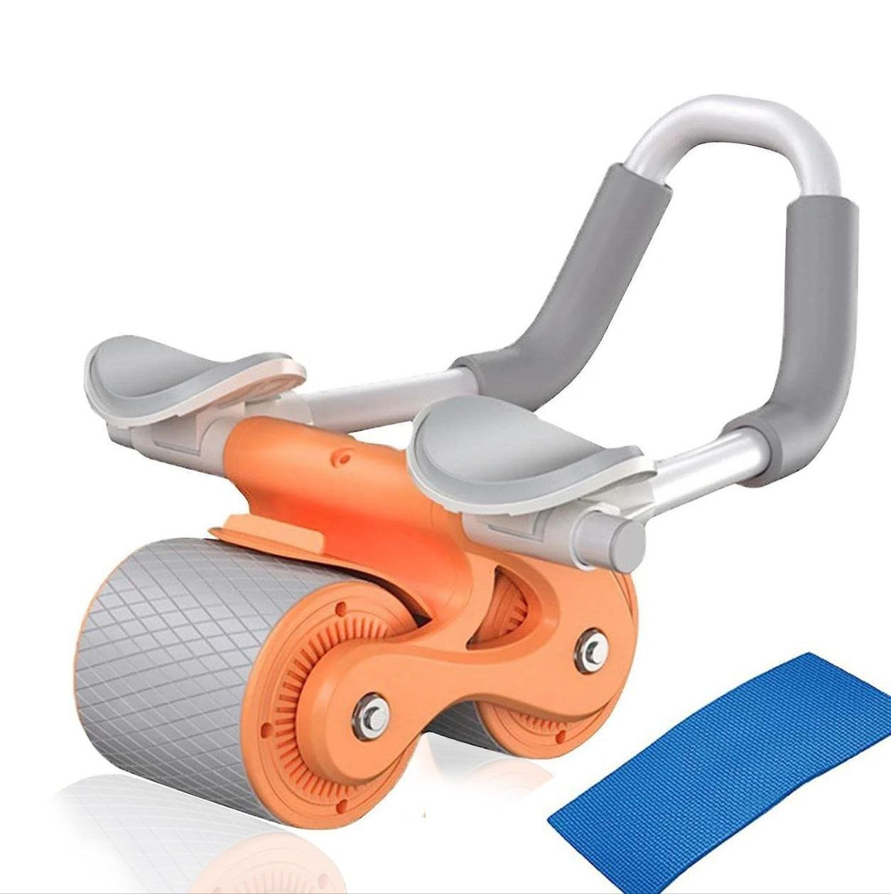 SmartGadgets Premium AB Roller with Phone Holder, Timer & Elbow Support – Automatic Rebound Ab Wheel with Silent Knee Mat for Core & Abdominal Workouts at Home or Gym