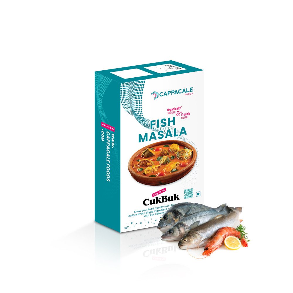 Cappacale Fish Curry Masala | A Blend Of Traditional Herbs And Spices | Easy To Add Exotic Flavours For Mouth Watering Dishes - 100g