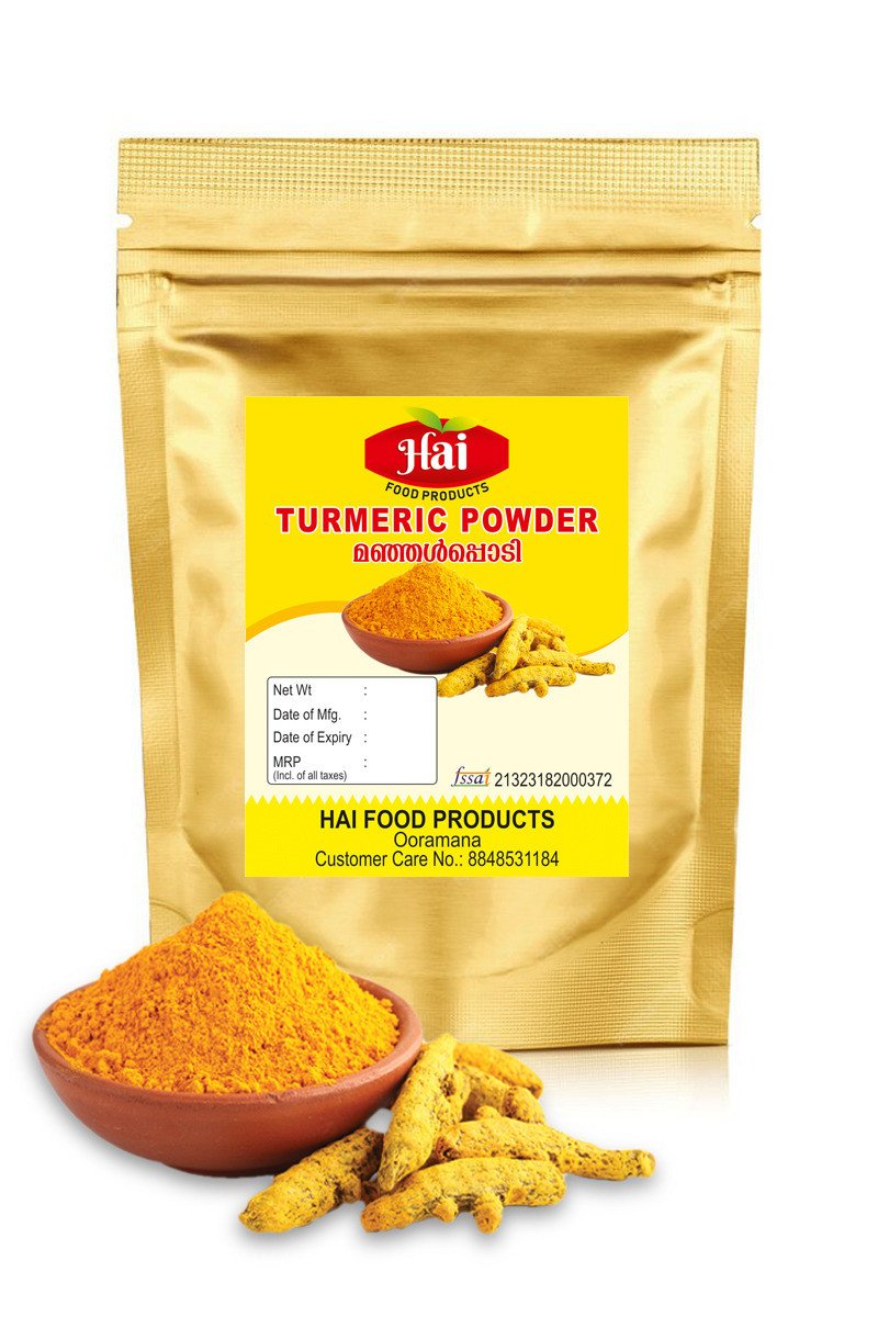 HAI's Turmeric Powder | മഞ്ഞൾ പൊടി | 1kg Natural Golden Haldi Powder | No Added Flavours or Colours | Fresh & Fragrant Turmeric for Enhanced Flavor