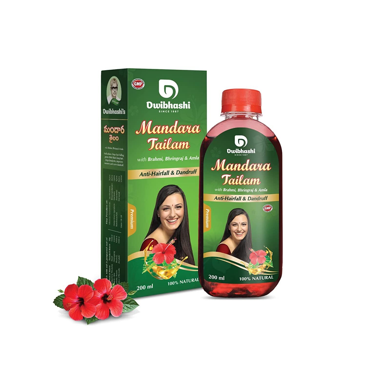 NATURAL FOODS Dwibhashi Mandara Tailam Oil, 200 ml