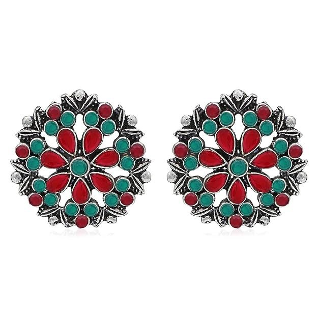 Exclusive Oxidised Stud Earring For Women (SKR56759)