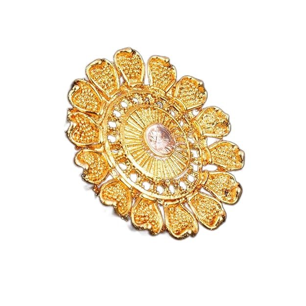 Simple Heart Shape Heart Gold Plated Cubic Zirconia Adjustable Ring For Women.