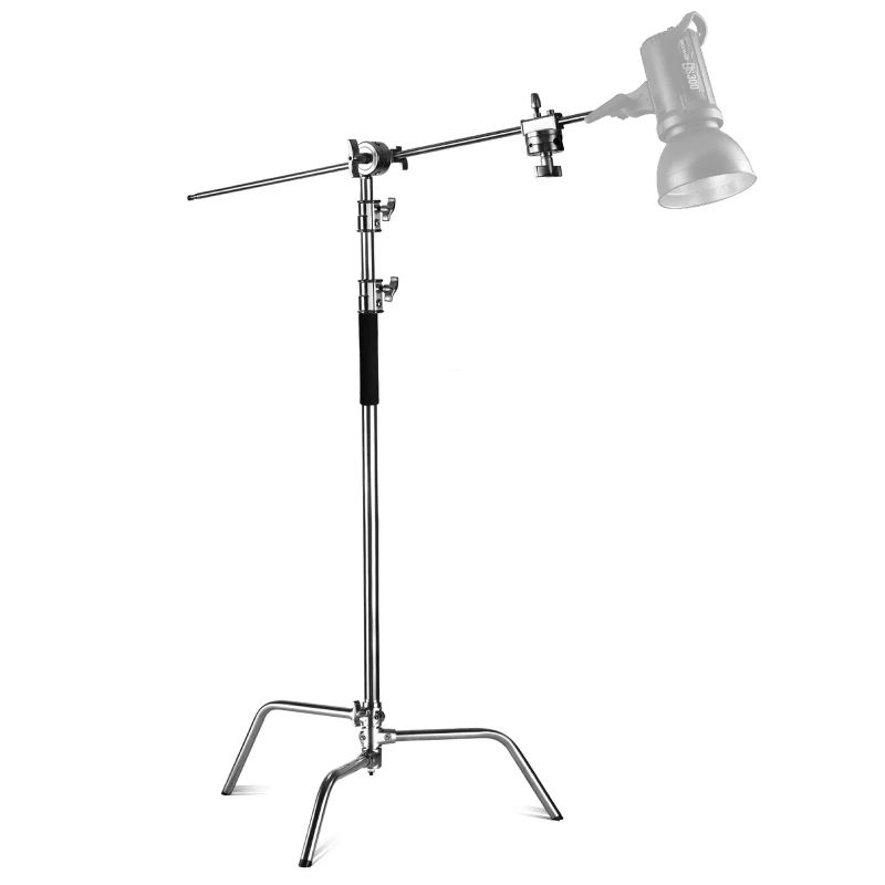 320cm Stainless Steel C Stand with Boom Arm