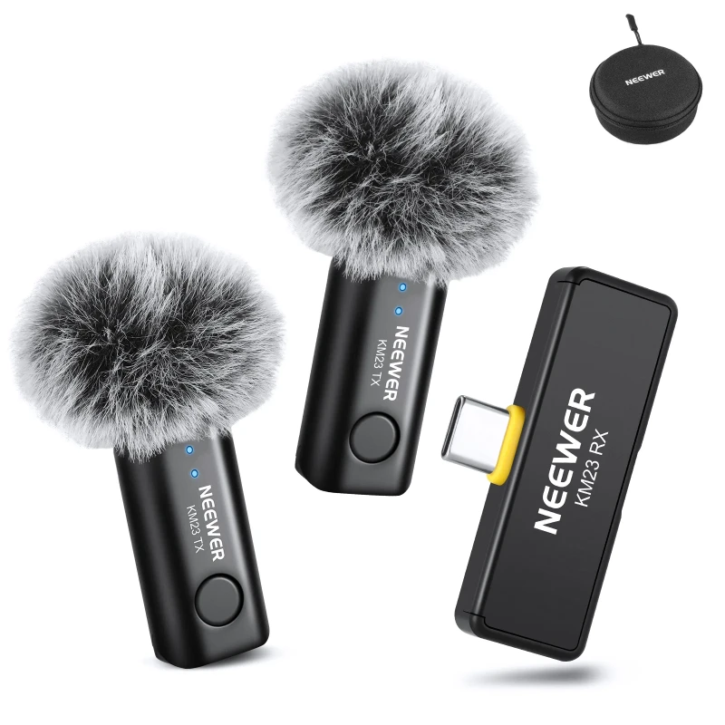 Wireless Lavalier Microphone Kit for USB C (KM23)