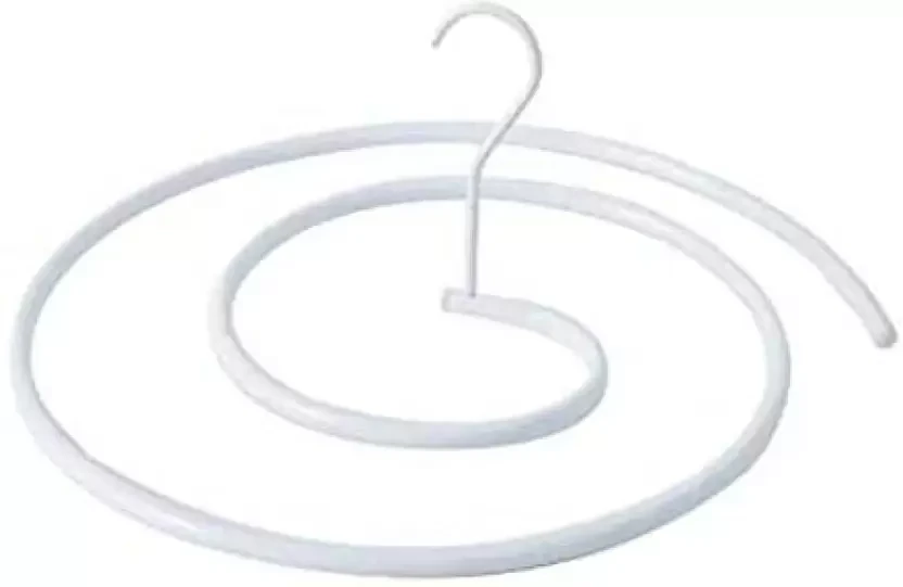 Multifunctional Round Rotating Spiral Shaped Heavy Duty Space Saving Hanger Steel Saree Hanger For Saree  (Multicolor) | Saree Hanger