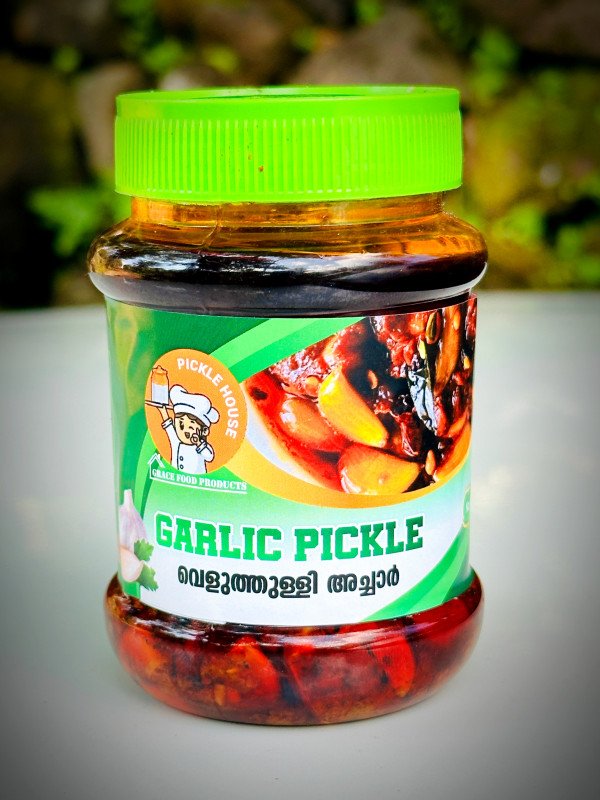 Pickle House Homemade Garlic Pickle ( വെളുത്തുള്ളി അച്ചാർ) | Wayanadan Pickle |100g,200g,500g,1kg | Pure Veg Pickle