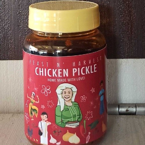 Feast N Harvest Homemade And Organic Chicken Pickle No Preservatives And Chemicals 250g