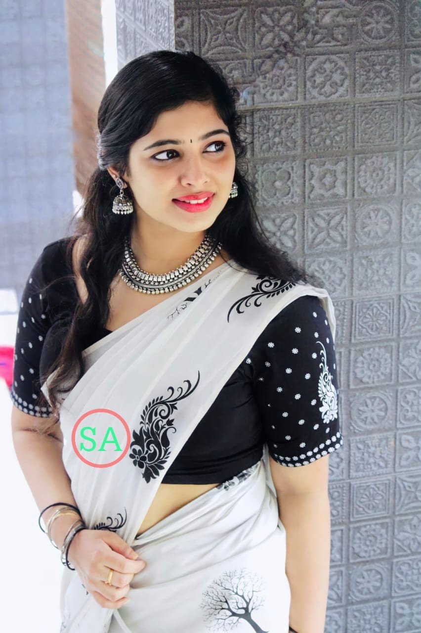 Aparna Collection's Attractive Silver Tissue Saree With Ethnic Prints And Matching Silver Print Blouse - Multicolour | Kerala Traditional Saree