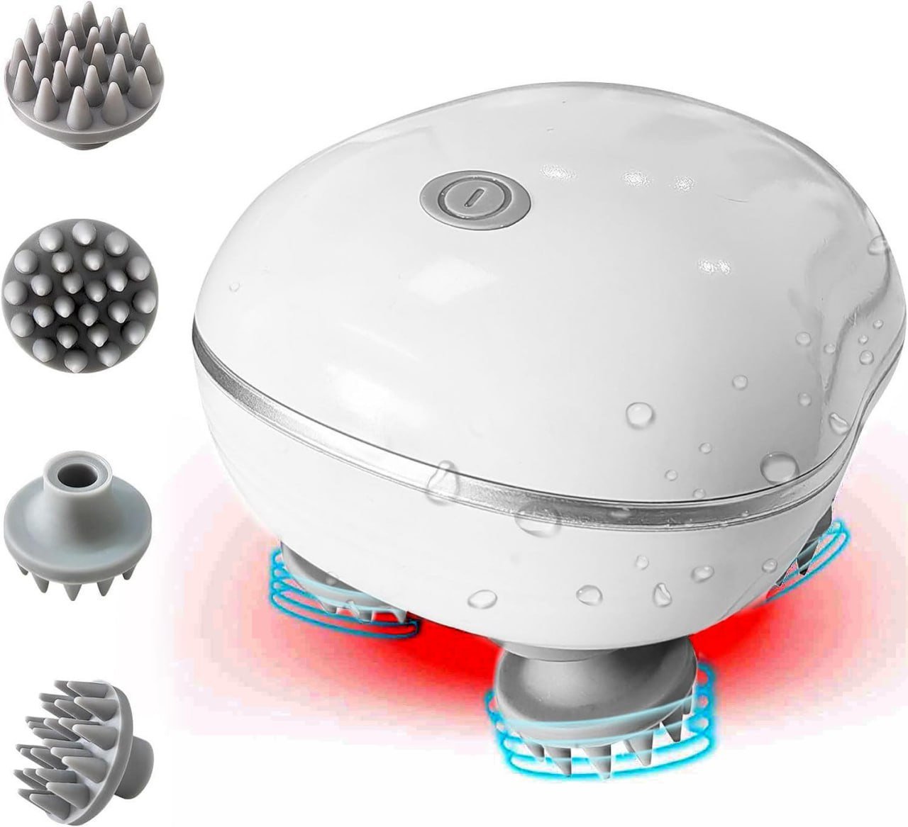 SmartGadgets Electric HAIR SCALP MASSAGER, Rechargeable Head Kneading Massage Machine, 3 Speed Mode Handheld.Portable,Scalp Scratcher Body Massager for Hair Growth,Deep Clean & Stress Relaxation