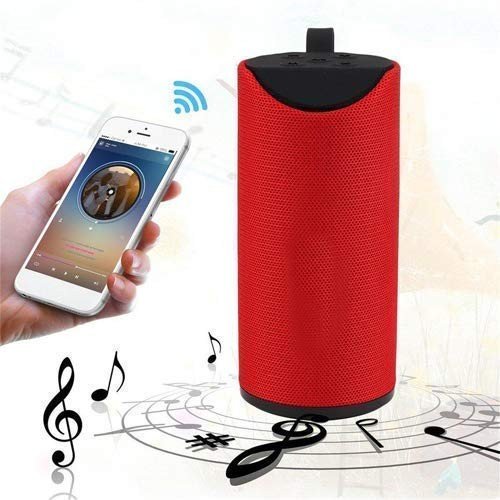 OUD® TG-113 Portable Wireless Super high Bass Premium 10 W Bluetooth Speaker Splash Proof Rechargeable with Stereo Audio deep Bass inbuilt Mic, USB, TF Card, AUX & SD Card Support Compatible with All