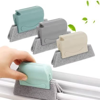 SmartGadgets Window Slot Track Groove Dust Cleaner Remover Brush Tool Magic Window Cleaning Brush, Quickly Clean All Window Slides and Gaps Magic Window Cleaning Brush(2Pcs)