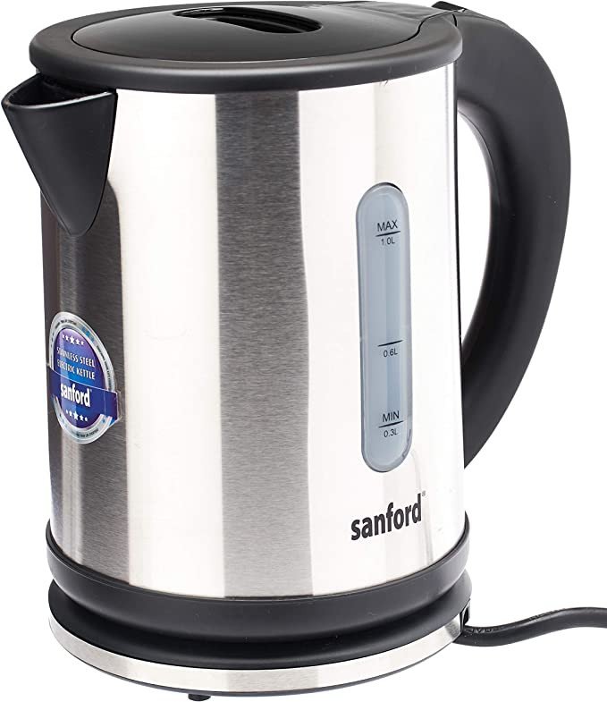 Sanford Electric Kettle 1 Liter Silver Colour | SF1892EK-1.0 L BS | Tea Pot | Coffee Pot