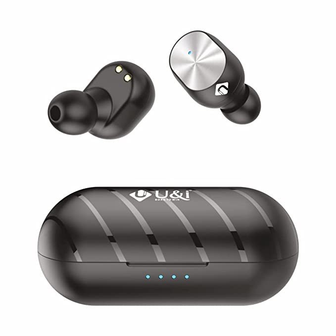 U & I MyStar Series 40 Hours Battery Backup True Wireless Stereo and Mic Black (in The Ear)