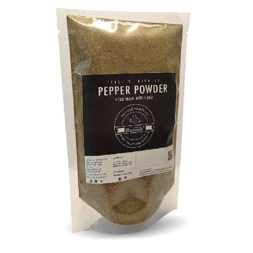 feast N harvest Pepper Powder – Finely Ground, Flavorful & Traditionally Processed | No Preservatives, Hygienically Packed, Year-Round Quality