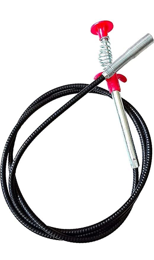 SmartGadgets Drain Pipe Cleaning Spring Stick, Hair Catching Drain Pipe Cleaning Claw Wire, Sink Cleaning Stick Sewer Sink Tub Dredge Remover, Spring Basin Cleaner Tool (160 cm)