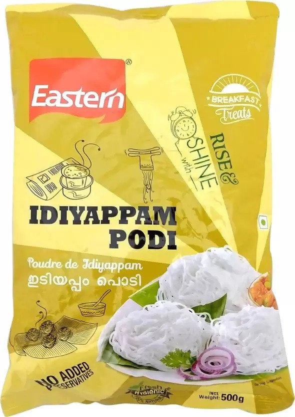 Kerala Eastern Soft & Tasty String Hopper Flour Idiyappam Podi (ഇടിയപ്പം പൊടി) - 500g Pouch | Idiyappam Powder