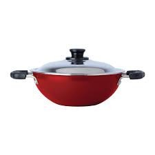 Sanford Non Stick Flat Kadai With Lid 27.5 CM | SF15235FKD | Fry Pan | Non Stick Pan