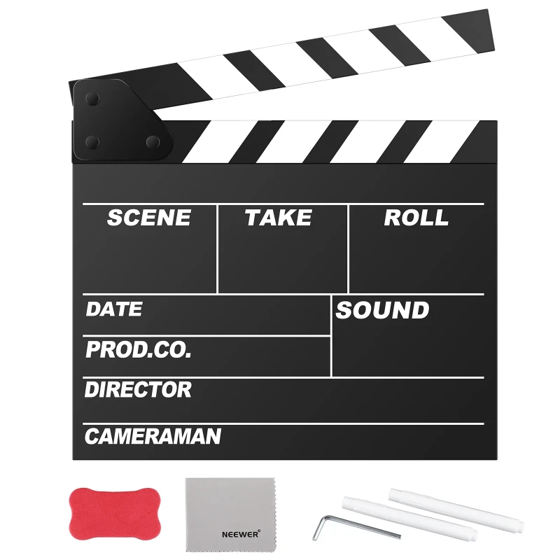 12"x11"/30x27cm Film Movie Clapper Board (FCB01)