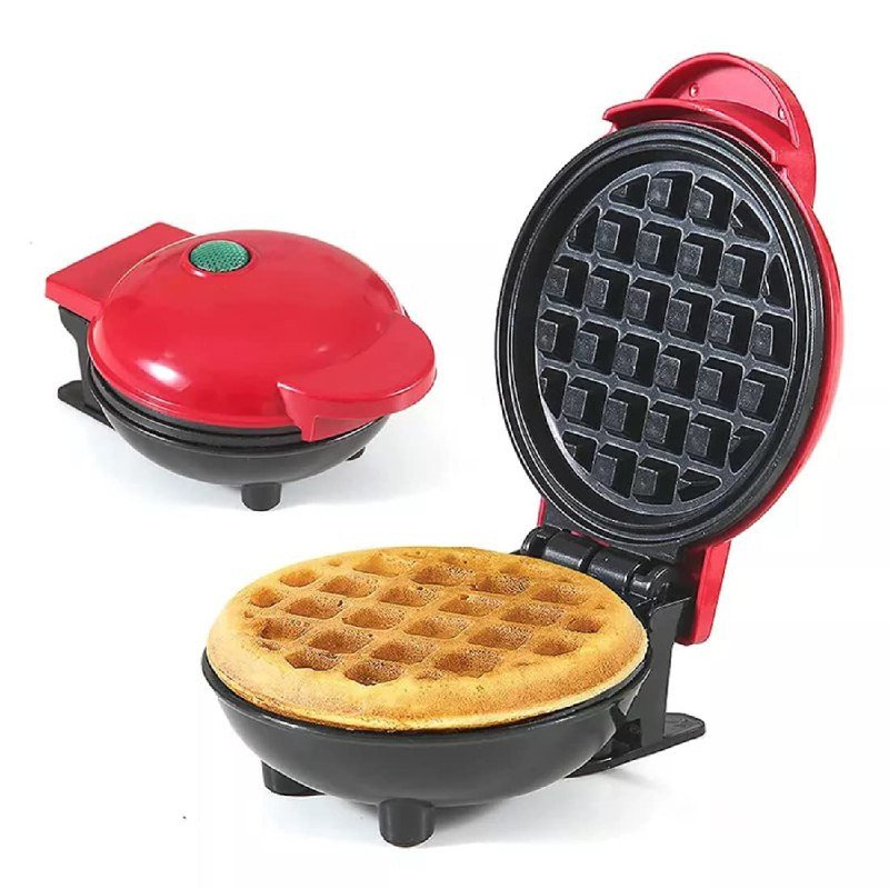 SmartGadgets Mini Electric Waffle Maker – Non-Stick Waffle & Pancake Iron for Home Use | Compact, Easy-to-Clean Kitchen Appliance