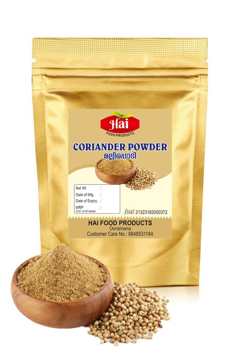 HAI's Coriander Powder (Malli Podi) – Pure, Natural & Aromatic | Dhaniya Powder(മല്ലി പൊടി | No Added Colors or Chemicals | 1kg Pack