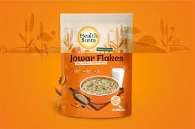 HEALTH SUTRA JOWAR Flakes for breakfast  |  JOWAR flakes gluten free | Pearl millet flakes breakfast | Millet flakes unpolished organic | Millet flakes sugar free | Millet poha 250G