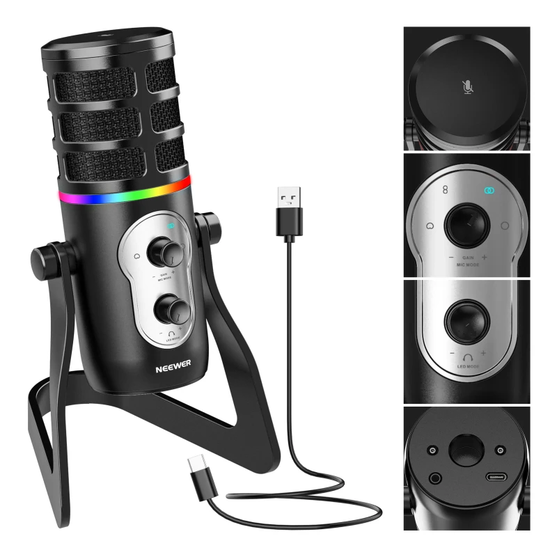 4 Pickup Patterns USB Gaming Microphone (CM27)