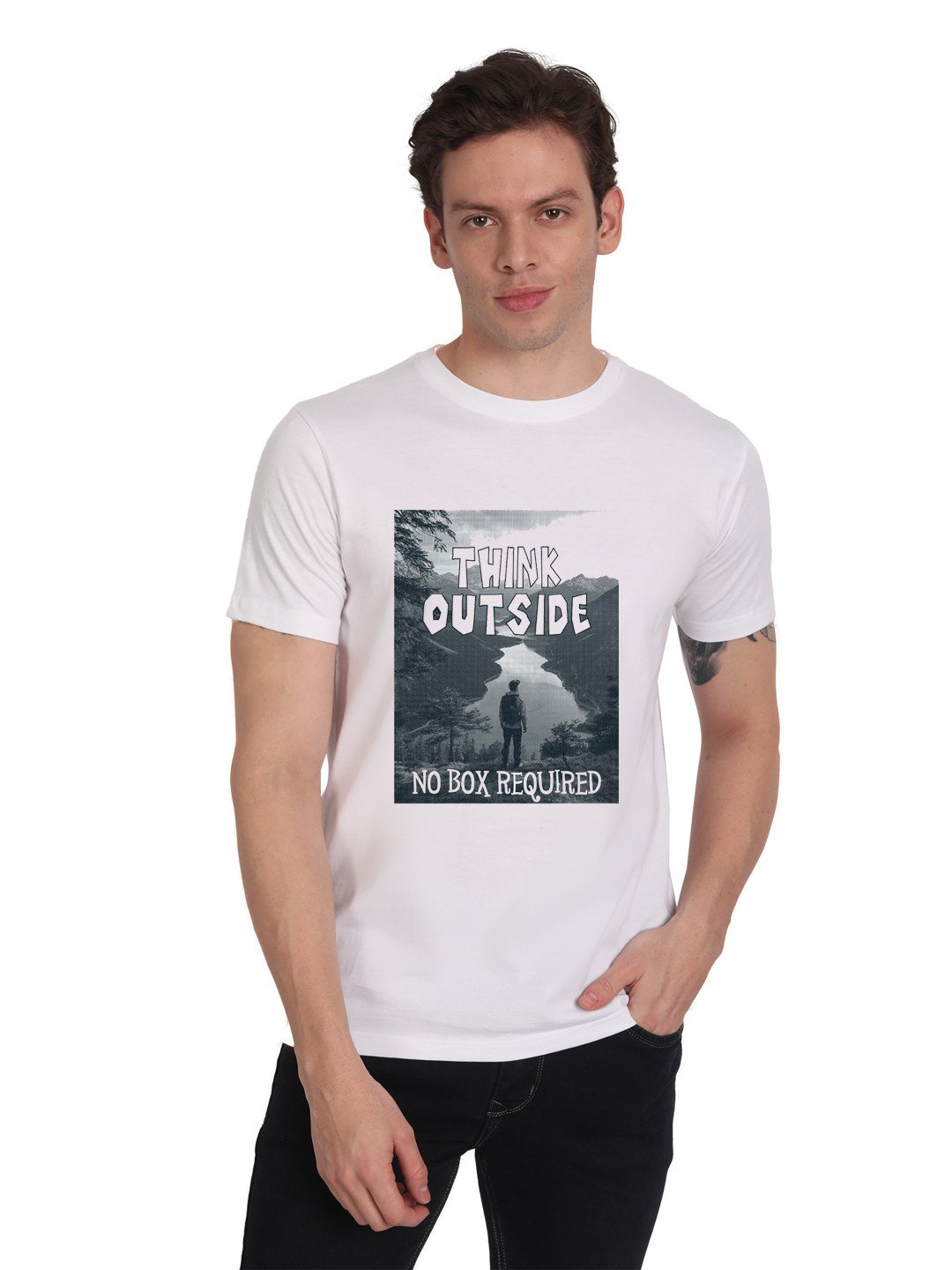 Beorign Solid Regular Fit Casual Stylish Round Neck Half Sleeves Printed And Formal Men's T-Shirt | T-Shirts | Gents Wear | Gents T-Shirt | Casual T-Shirts