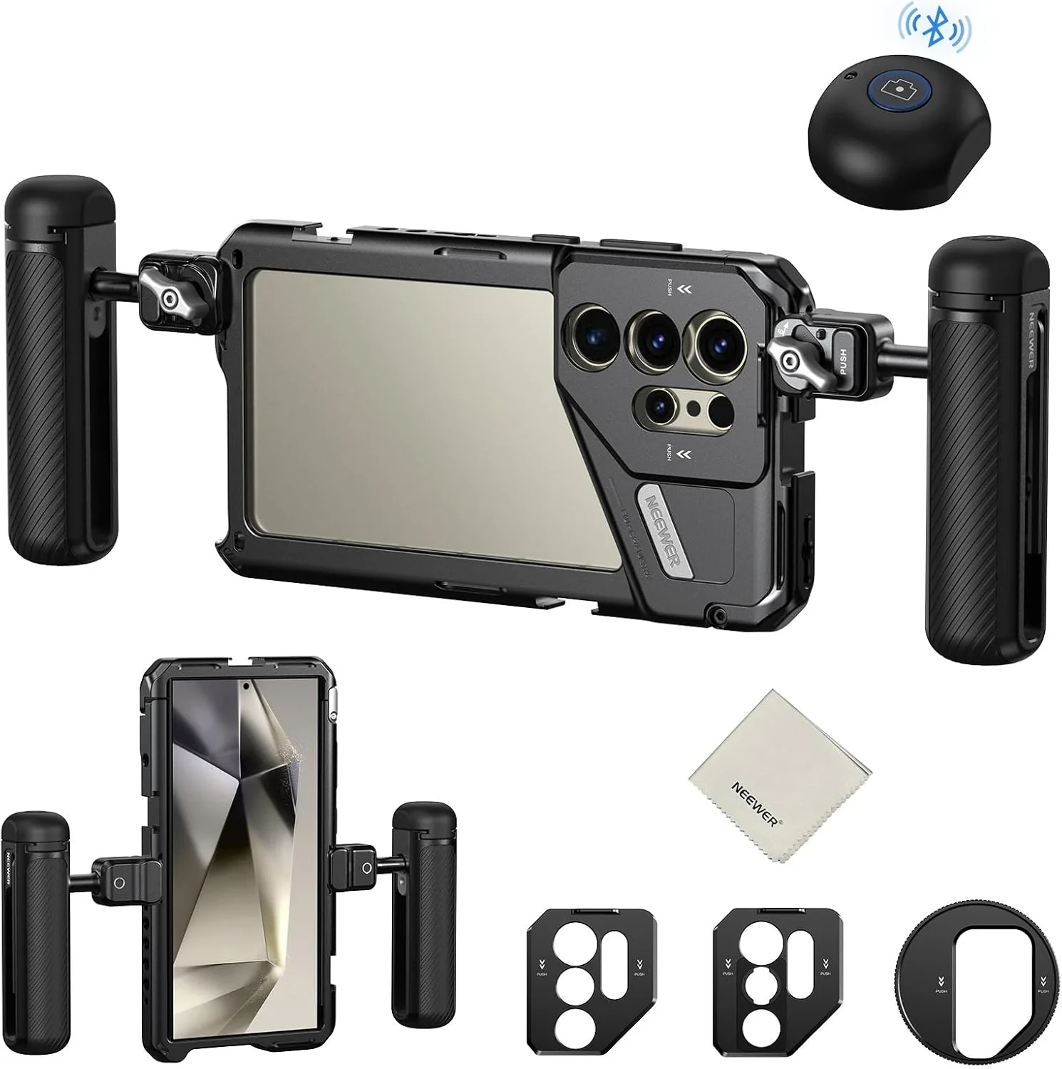NEEWER Phone Cage For SAMSUNG S24 Ultra - PA042+PA045S+PA045E