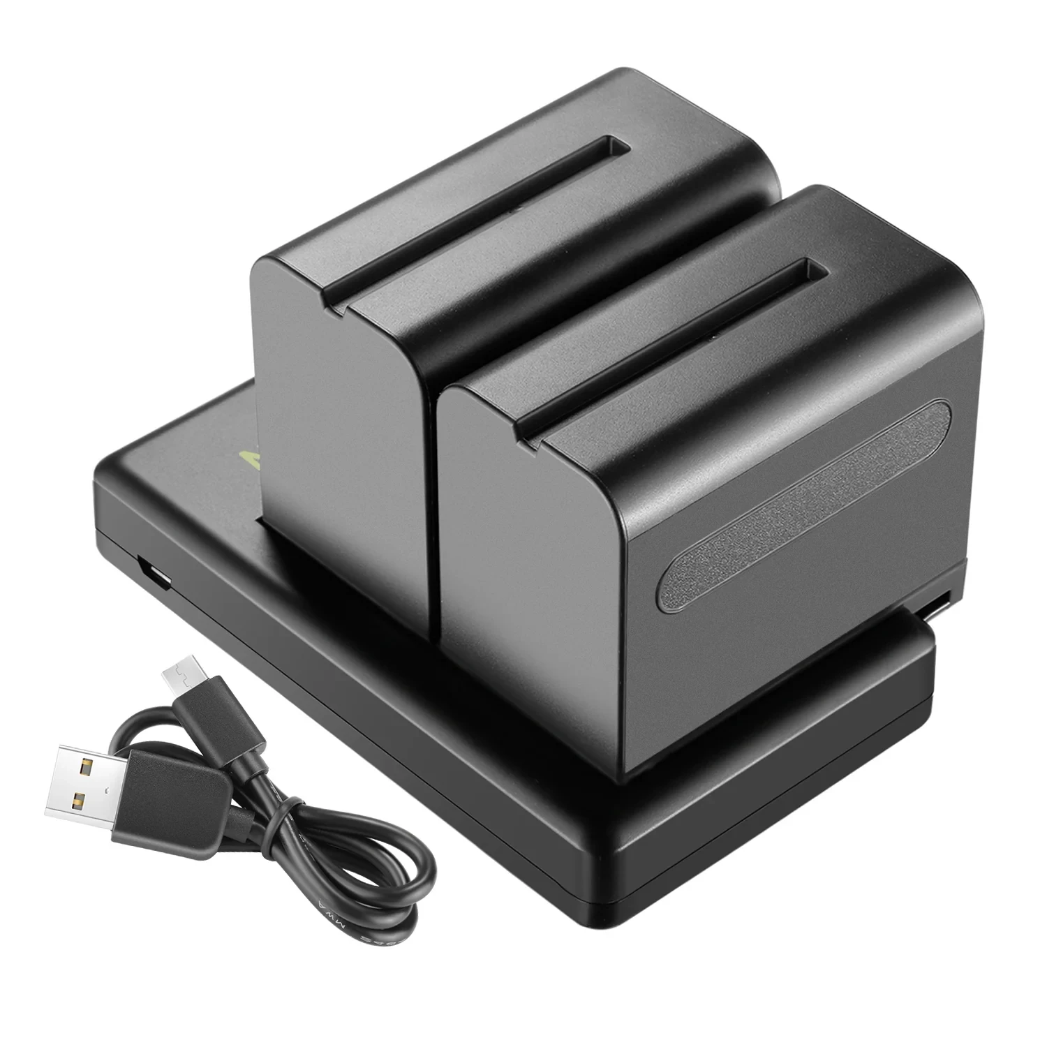 2-Pack NP-F970 6600mAh Li-ion Replacement Battery Set for Sony