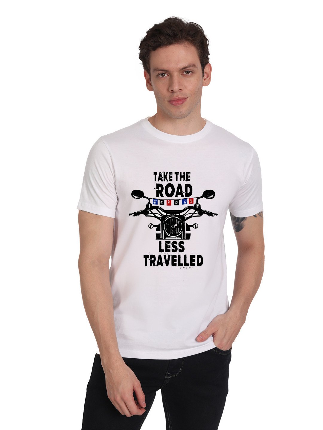 Beorign Solid Regular Fit Casual Stylish Round Neck Half Sleeves Printed Men's T-Shirt | T-Shirts | Gents Wear | Gents T-Shirt | Casual T-Shirts