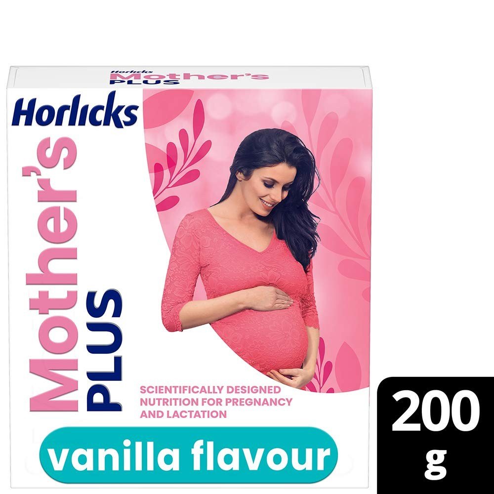 Mother's Horlicks - Health & Nutrition drink (Vanilla flavor powder)Pack of 200gm Refill pack - No Added Sugar