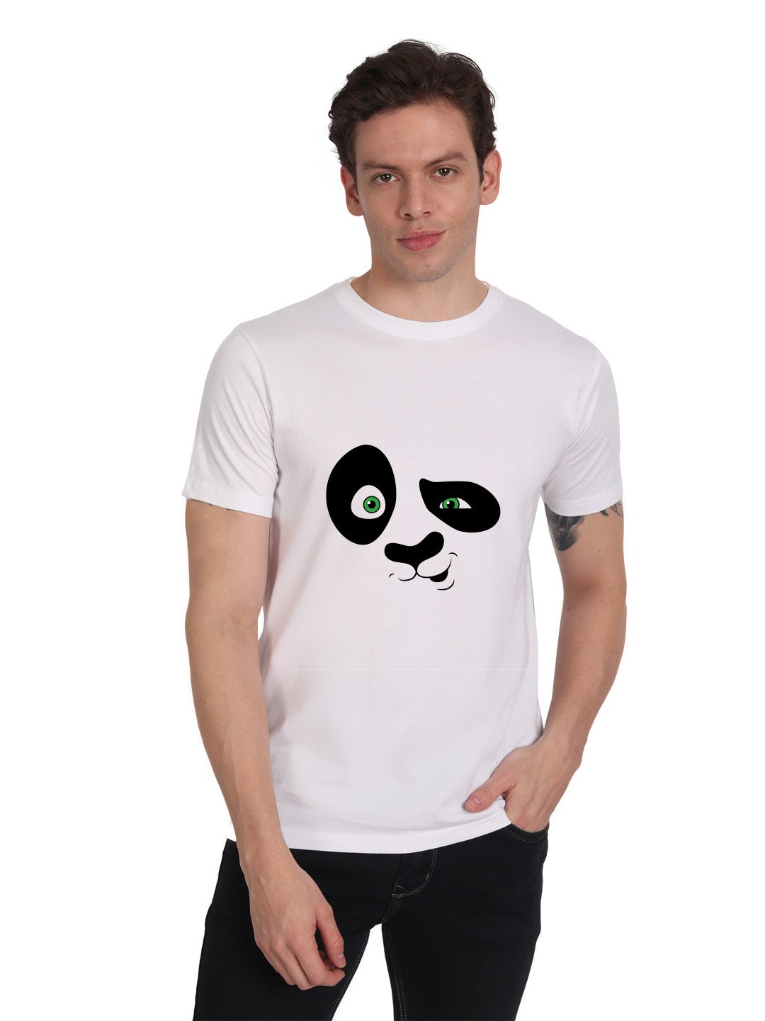 Beorign Half Sleeves Casual Printed White Colour T-Shirt For Men | Round Neck T-shirt | T-shirts | Men's T-shirts | Formal T-shirts