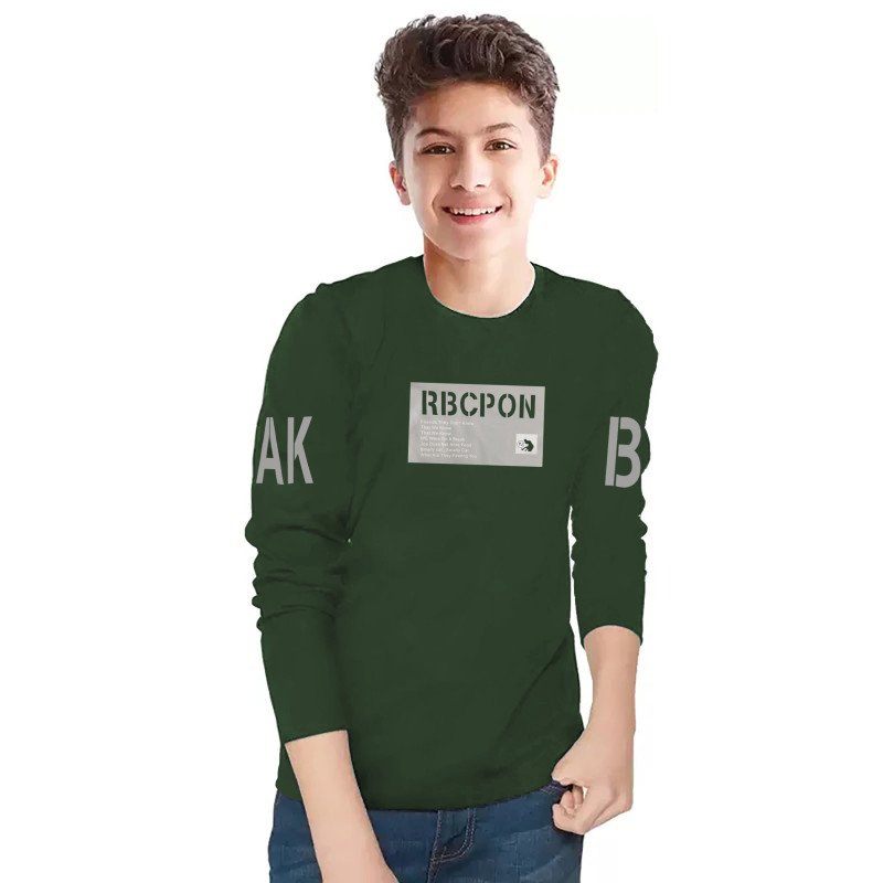 LG Garments Kids Trendy Stylish Cotton Full Sleeve Round Neck T-Shirt For Boys