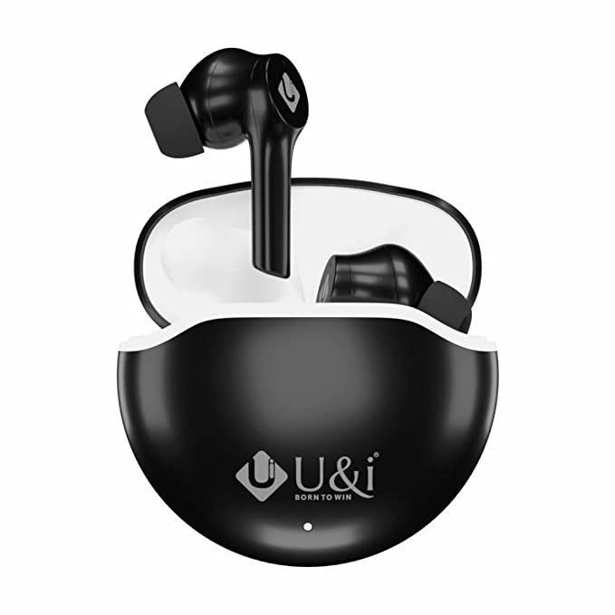 U & I Done Series 30 Hours Battery Backup True Wireless Stereo and Mic Black (in Ear,True Wireless)