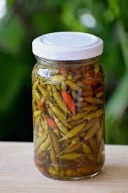 Kerala Special Homemade Spicy Salted Kanthari Chilli (കാന്താരി മുളക് ഉപ്പിലിട്ടത്) - 100g | Salted Birds Eye Chilli | Dhani | Thai Chilli | Kanthari in Vinegar